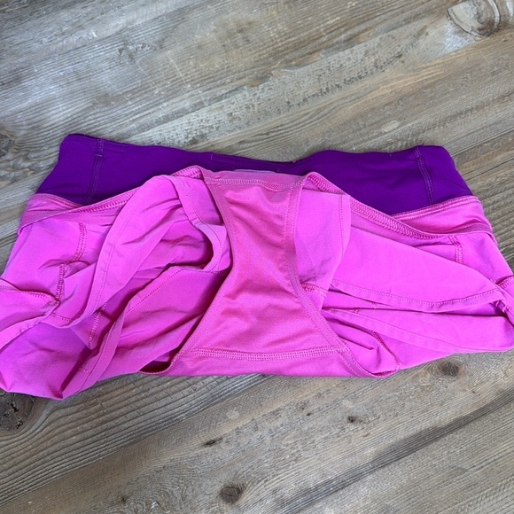 Lululemon Speed Short Pink Paradise / Paradise Geo Regal Plum Multi Size 2 - Picture 7 of 9